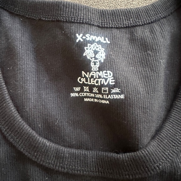 Named Collective Rhinestone Bling Ribbed Tank - Picture 6 of 6